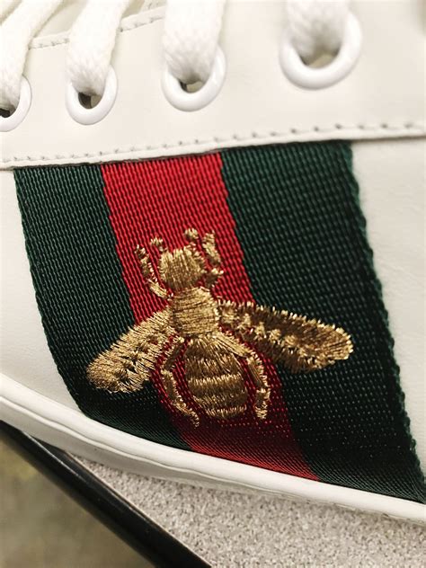 ace bee gucci sneakers|Gucci ace bee platform sneakers.